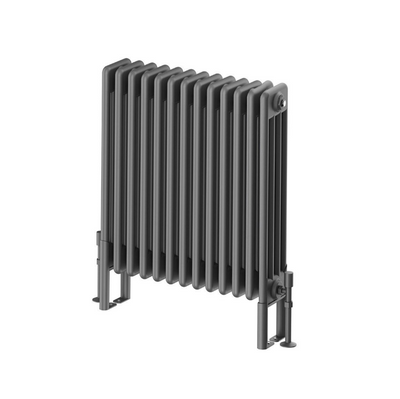Nevada Quadruple Horizontal Column Radiator -600x605mm - Grey