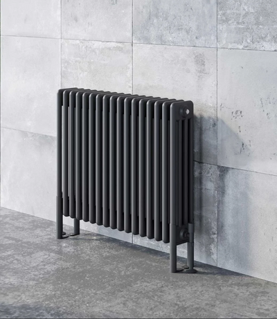 Nevada Quadruple Horizontal Column Radiator -600x785mm - Grey