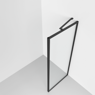 Hopper Brushed Nickel Shower Screen Angled Support Bar - 480mm N24
