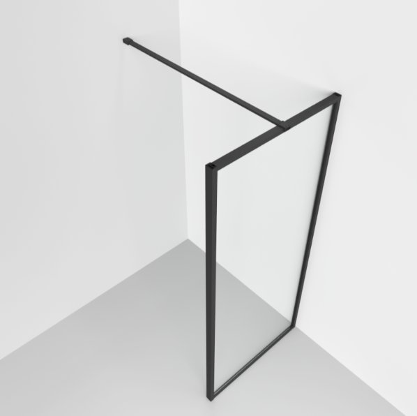 Hopper Brushed Nickel Shower Screen Straight Support Bar - 1200mm N24