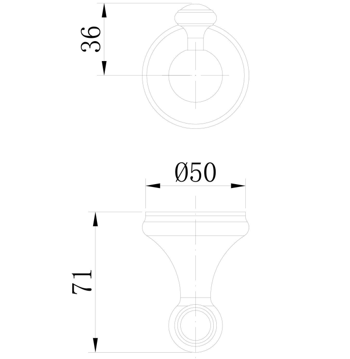 William Traditional Robe Hook - Brushed Nickel