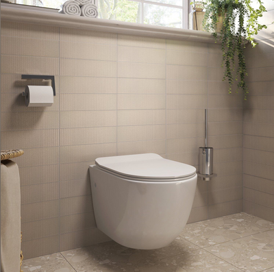Faye Wall Hung Rimless Toilet with Soft Close Seat N24AW