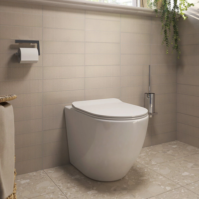 Faye Back to Wall Rimless Toilet with Soft Close Seat N24AW