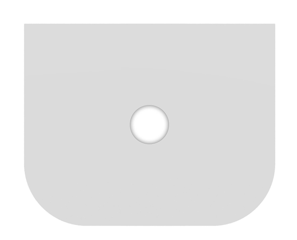 Jack 600mm Ribbed Floorstanding Vanity Unit with Drawers in Blue with White Worktop N23