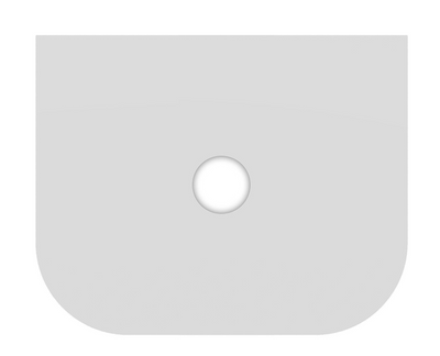 Jack 600mm Ribbed Floorstanding Vanity Unit with Drawers in White with White Worktop N23