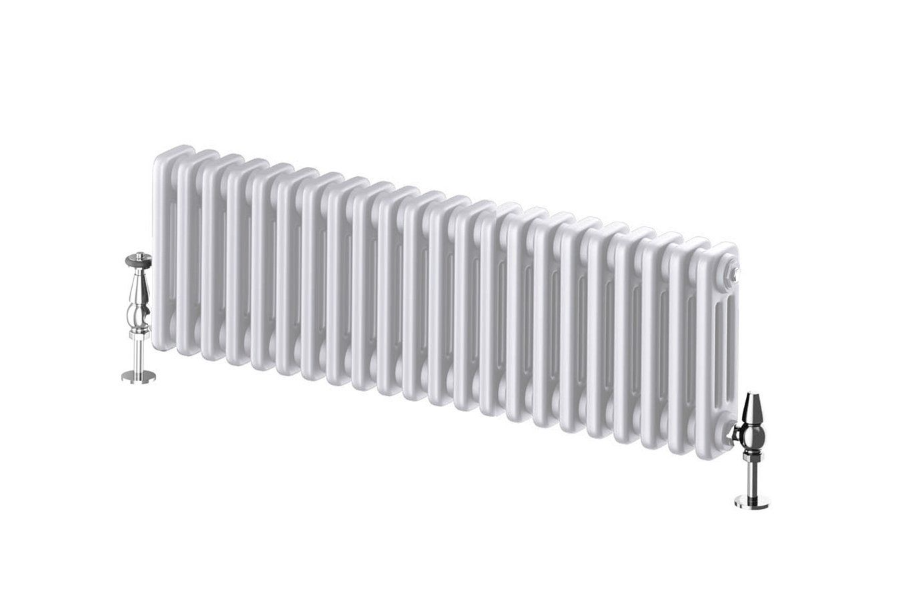 Nevada White Triple Horizontal Column Radiator - 300mm