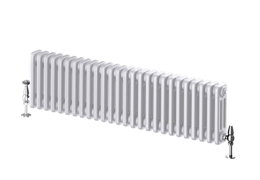Nevada White Triple Horizontal Column Radiator - 300mm