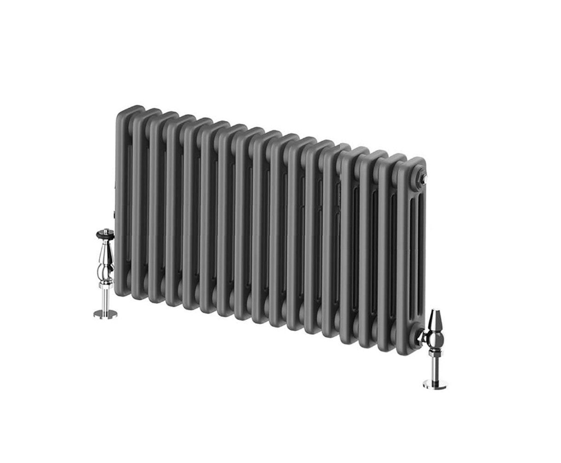 Nevada Grey Triple Horizontal Column Radiator - 400mm
