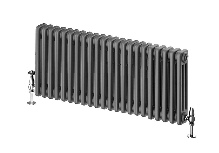 Nevada Grey Triple Horizontal Column Radiator - 400mm