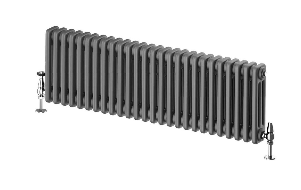 Nevada Grey Triple Horizontal Column Radiator - 400mm
