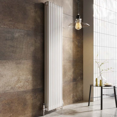 Nevada White Triple Vertical Column Radiator - 1800x380mm