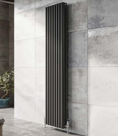 Nevada Grey Triple Vertical Column Radiator - 1800x290mm