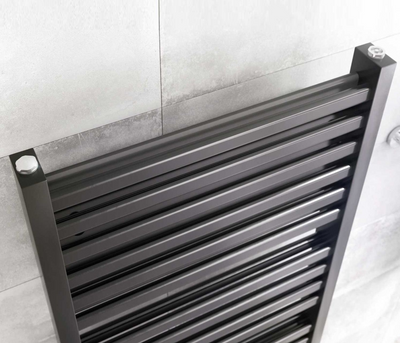 Delta 1600 x 550mm Double Layer Heated Towel Rail - Anthracite