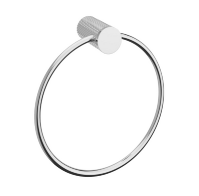Chelsea Textured Towel Ring N24 - Chrome