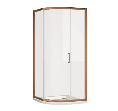 Murphy Brushed Bronze Sliding Shower Door Quadrant - 1200x900mm N24