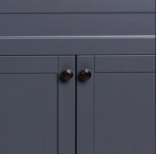 George 600mm Floorstanding Traditional Vanity Unit in Midnight Grey