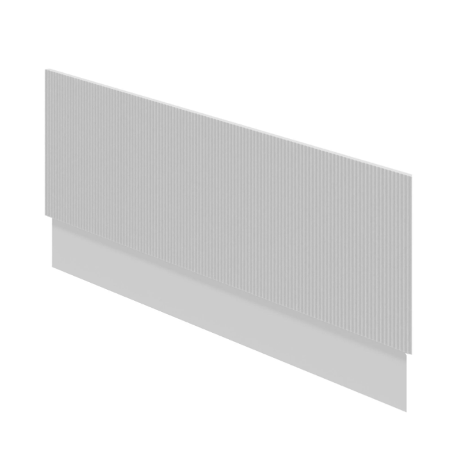 Eagle Ribbed Front Bath Panel - Matt White N24