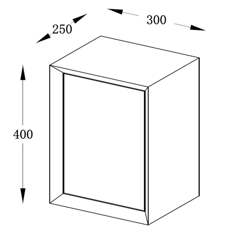 Jupiter Wall Mounted Cabinet Gloss White