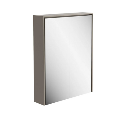 Windsor 750mm LED Mirrored Wall Cabinet in French Grey
