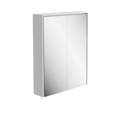 Windsor 750mm LED Mirrored Wall Cabinet in Matt White
