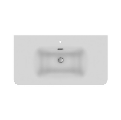 Jack 800mm Ribbed Floorstanding Vanity Unit with Drawers in Walnut with Matt White Basin N24