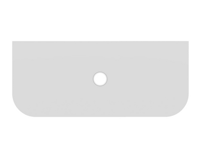 Jack 1000mm Ribbed Floorstanding Vanity Unit with Drawers in Green with White Worktop N23