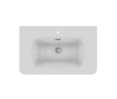 Jack 800mm Ribbed Floorstanding Vanity Unit with Doors in Green with Matt White Basin N23