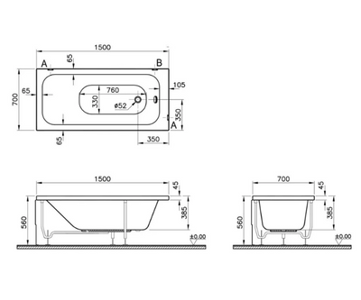 VitrA Balance Standard Bath