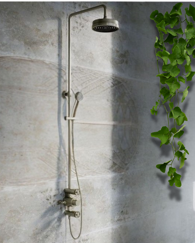 Alpha Exposed Valve Shower Pack – Brushed Nickel