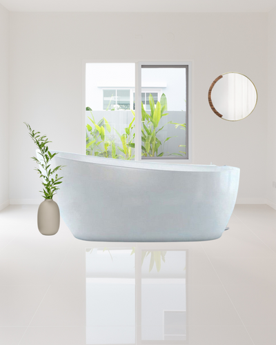 Aire Freestanding Acrylic Slipper Bath - 1500x740mm