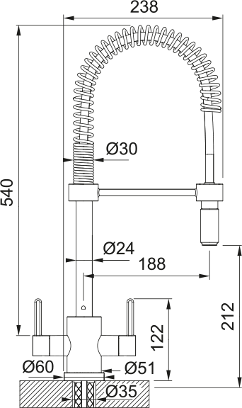 Franke Krios Semi-Pro Chrome 115.0689.616