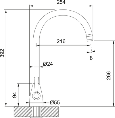 Franke Eiger Brass 115.0689.693