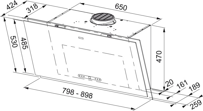 Franke Maris Vertical Pro FMA 2.0 PRO 807 BK KL 330.0705.069