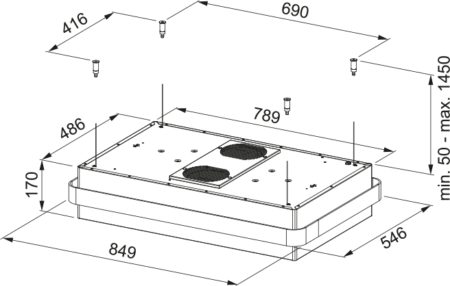 Franke Mythos Masterpiece Suspended Anthracite 345.0726.996