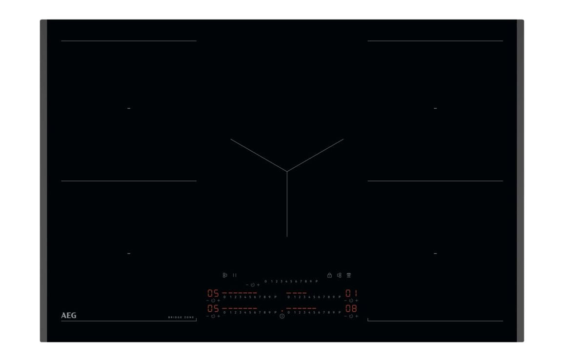 AEG TK85IM00FB 80cm MultipleBridge Induction Hob - Black