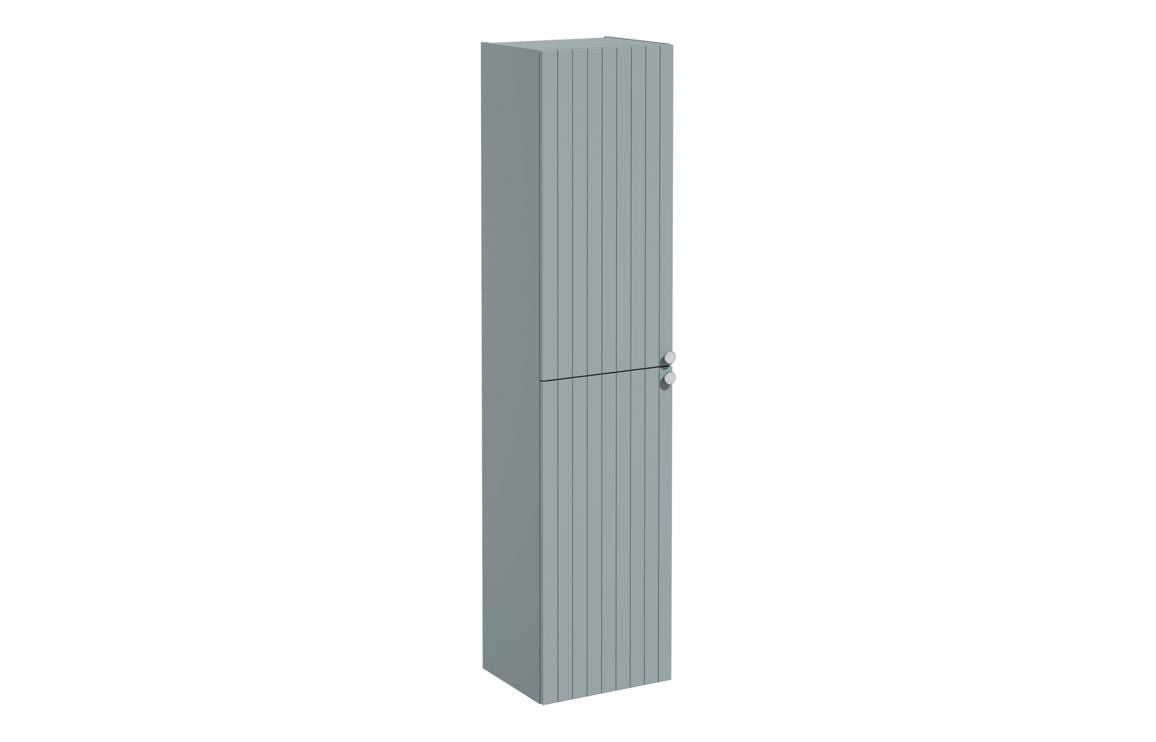 VitrA Root Groove 40cm 2 Door Tall Unit (LH Hinge) - Matt Fjord Green VTFT2346