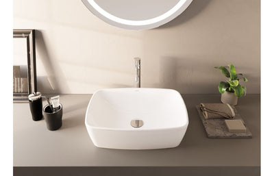 VitrA Shift 545x375mm 0TH Basin (No Overflow) - White VTPB0022