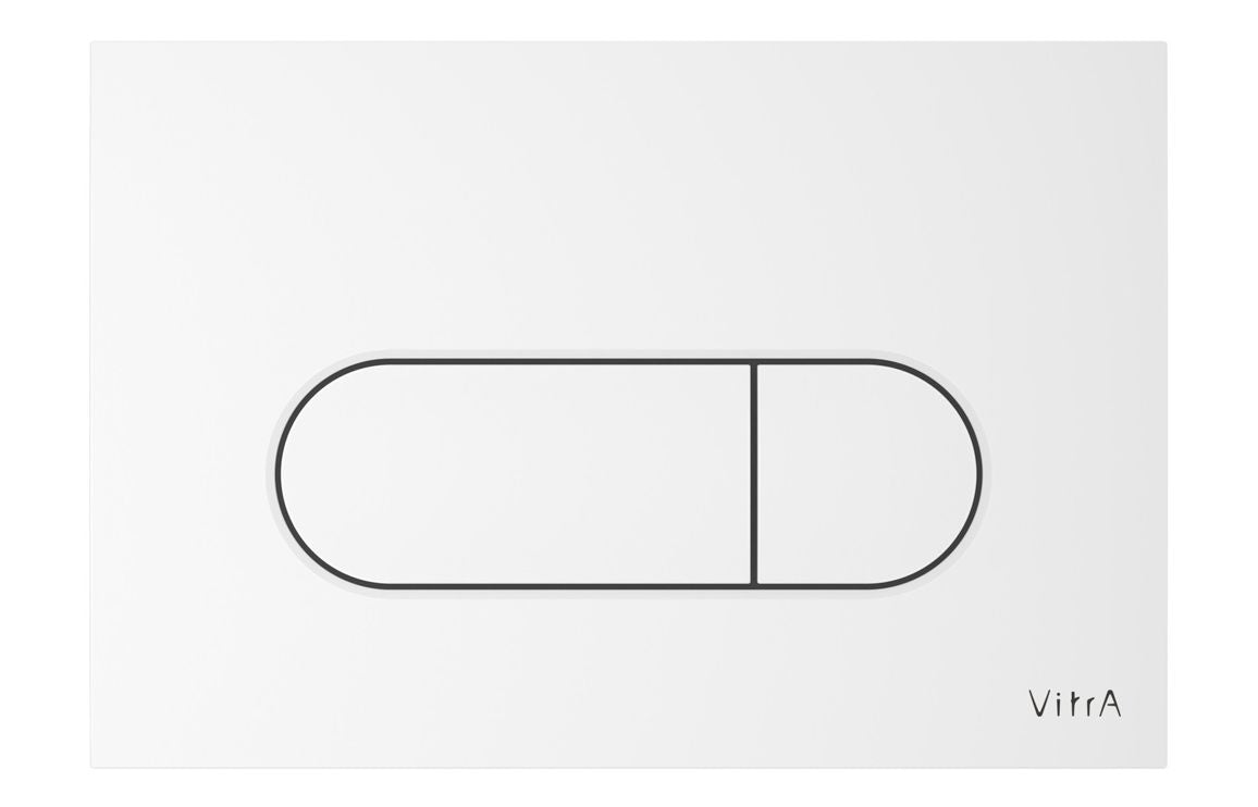 VitrA Loop Round Flush Plate - Gloss White VTAC0278