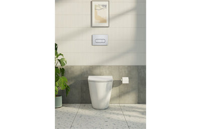 VitrA Loop Round Flush Plate - Chrome VTAC0228