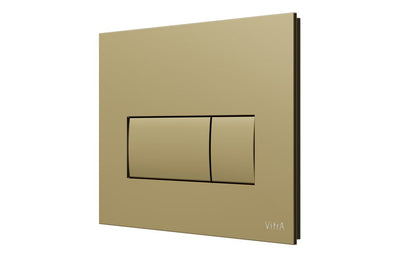 VitrA Loop Square Flush Plate - Gloss Gold VTAC0264