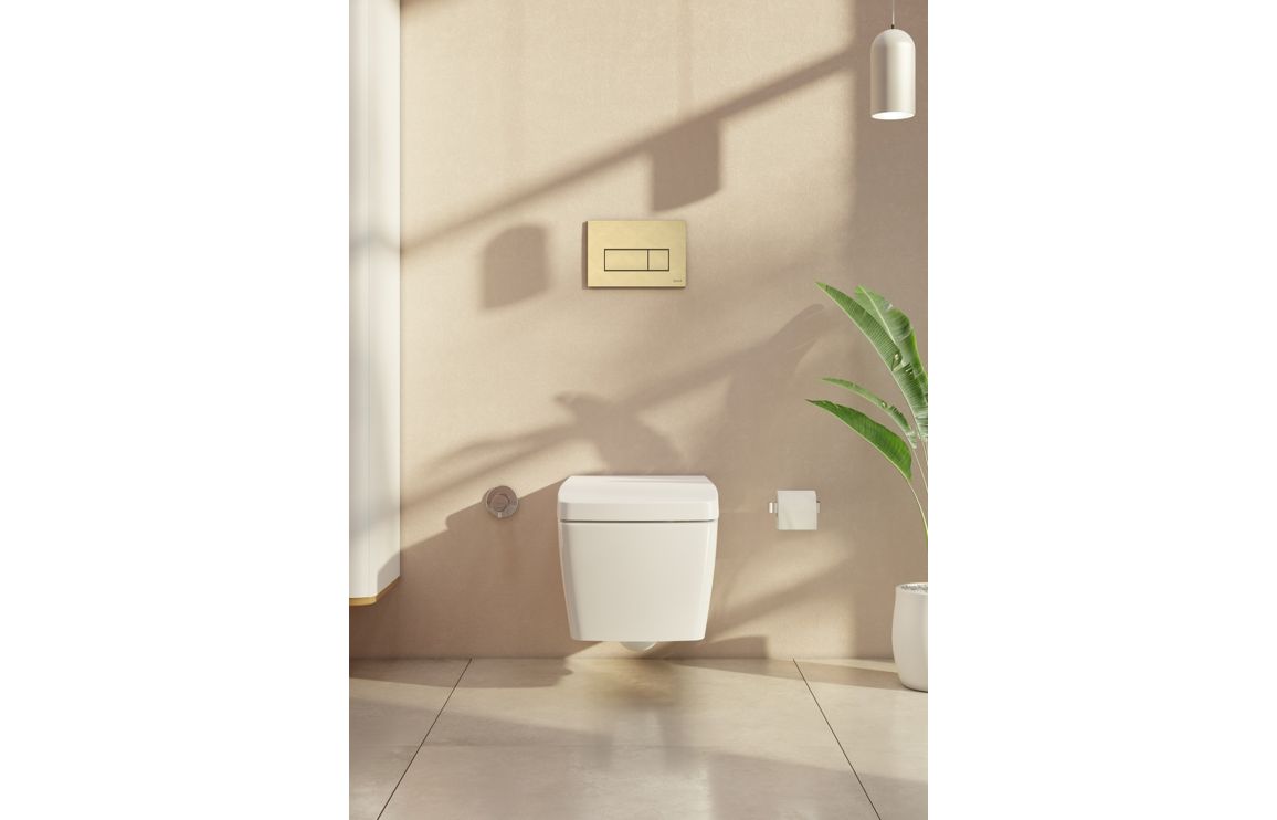 VitrA Loop Square Flush Plate - Brushed Gold VTAC0270