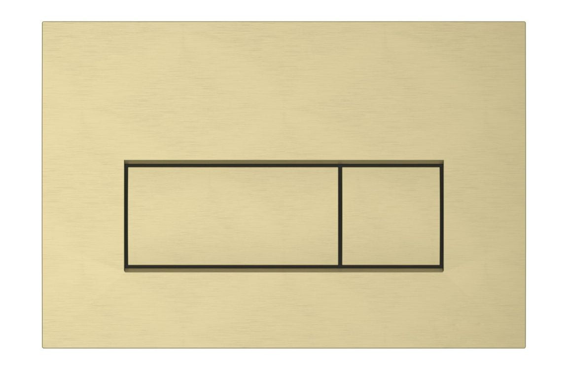 VitrA Loop Square Flush Plate - Brushed Gold VTAC0270