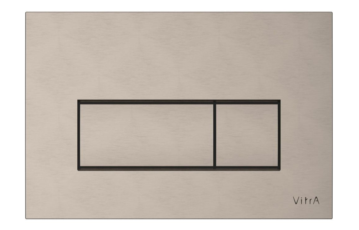 VitrA Loop Square Flush Plate - Brushed Nickel VTAC0244