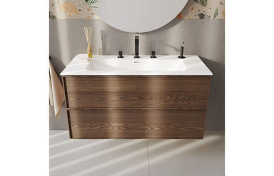 VitrA Suit 3-Hole Basin Mixer - Gloss Black VTTS3012