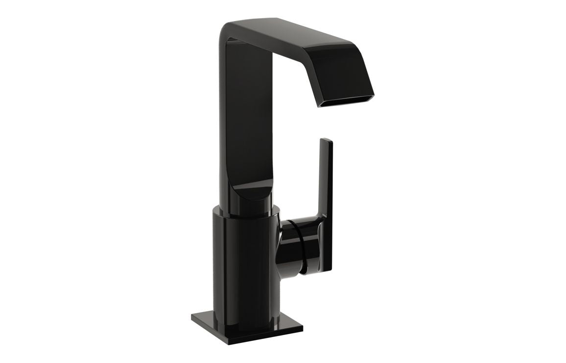 VitrA Suit Basin Mixer (Side Handle) - Gloss Black VTTS1192