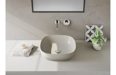 VitrA Outline 475x420mm Recycled 0TH Basin Only - Matt Taupe VTPB0220