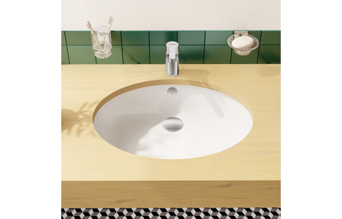 VitrA S20 580x450mm 0TH Undercounter Basin - White VTPB1080