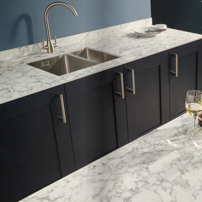 Mariz Stainless Steel Sink Modules R10 - 3050 x 640 x 12mm 8 Worktop Colour Options
