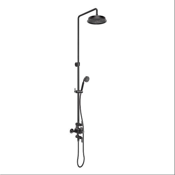 Abbey Brushed Gunmetal Exposed Valve Shower Pack N23