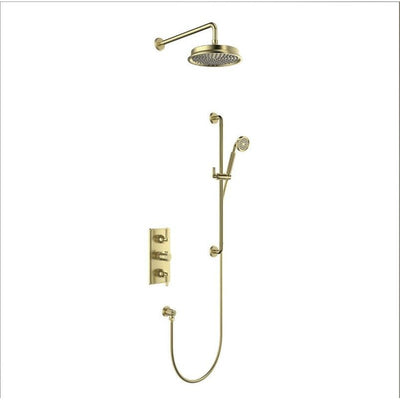 Abbey Brushed Gold Concealed Valve Shower Pack N23
